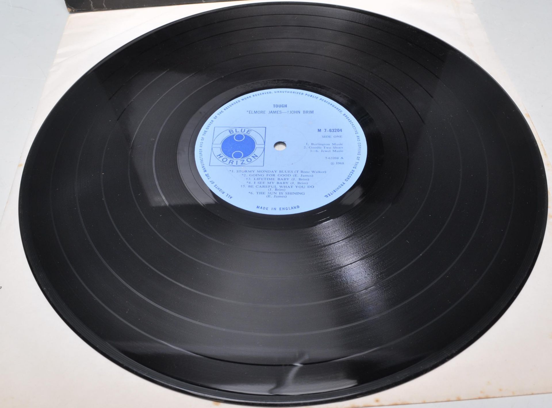 A vinyl long play LP record album by Elmore James / John Brim – Tough – Original Blue Horizon 1st - Bild 2 aus 4