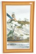 Michael D Barnfather (British 1934-) An Original oil on canvas painting of Clifton Suspension Bridge