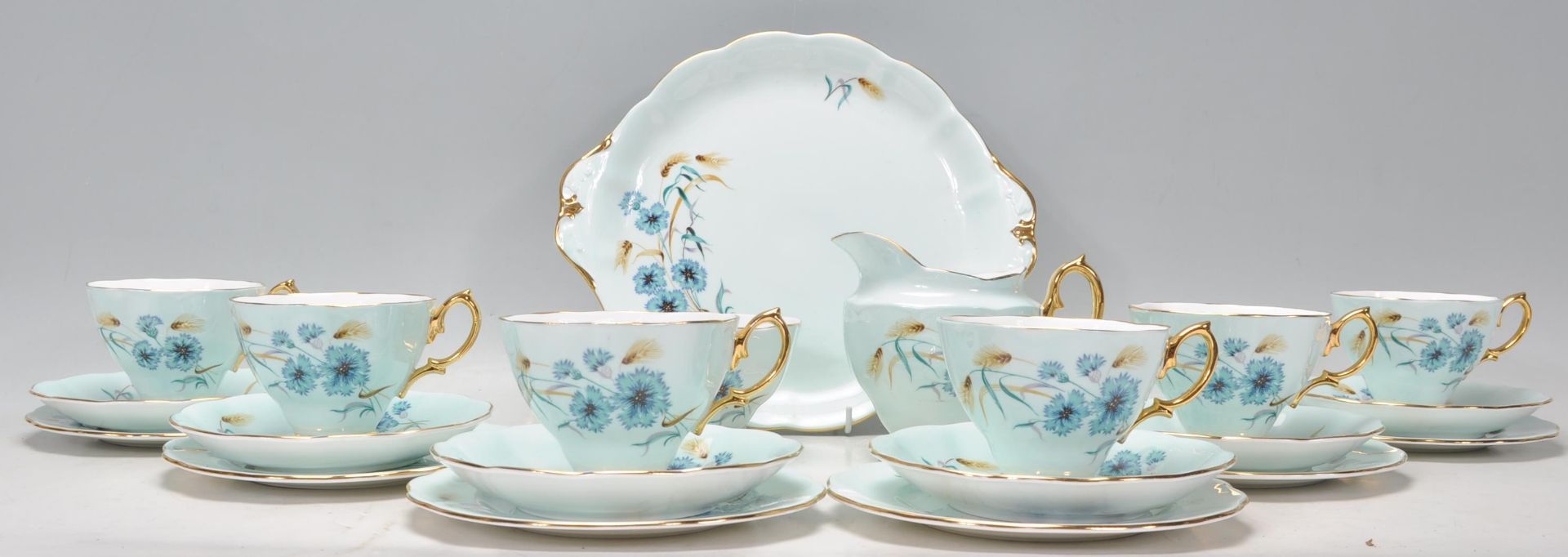 An vintage 20th Century Royal Albert fine bone china tea service all decorated in floral sprays