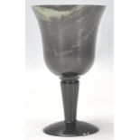 A vintage Chinese Han style black jade wine cup.