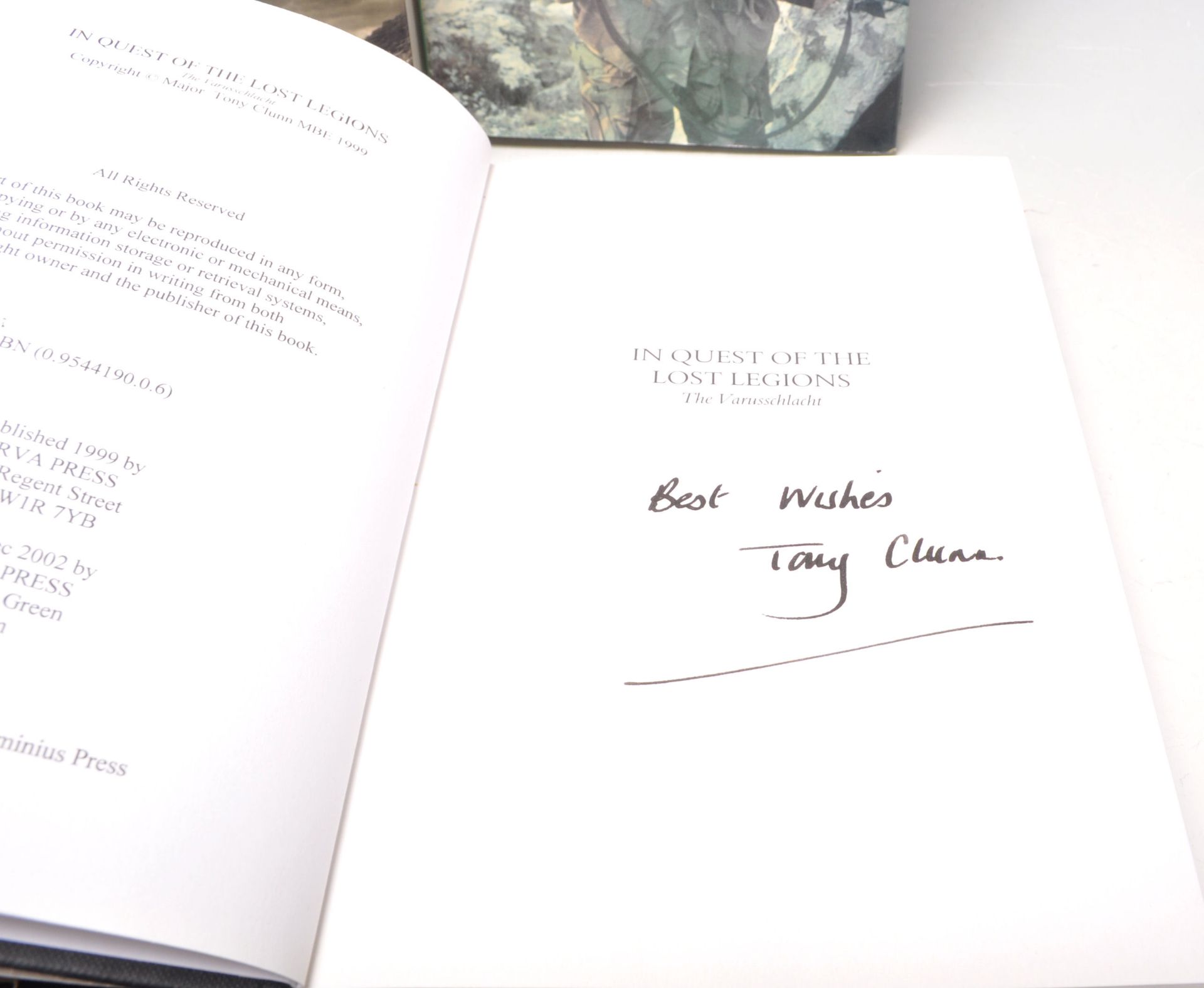 A mixed group of six signed hardback books to include 'Britain's Last Tommies' by Richard Van - Bild 4 aus 9