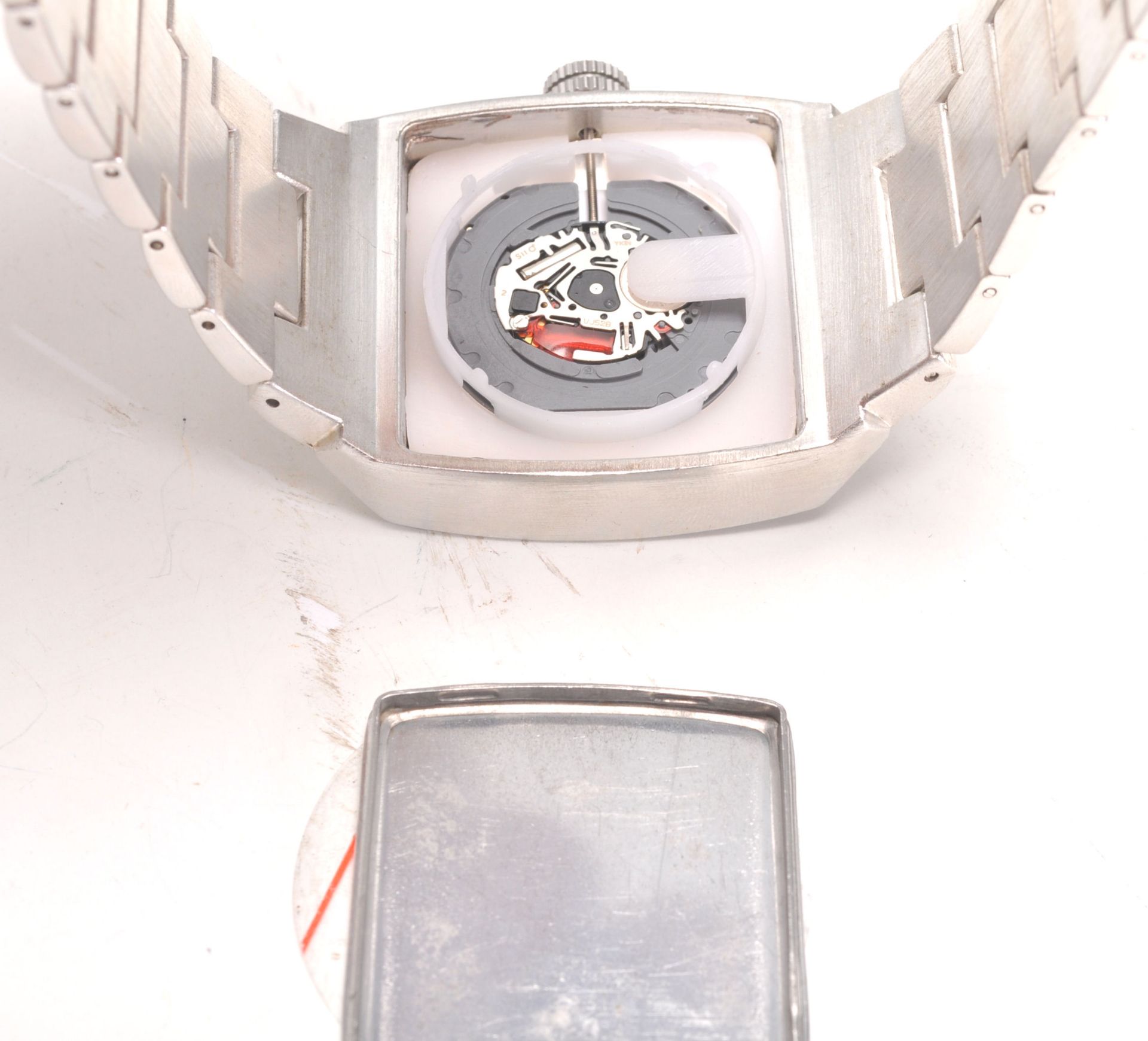 A good gentleman's Enzo Giomani stainless steel wrist watch on a stainless steel bracelet strap. - Bild 5 aus 5
