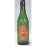 A good vintage green glass Bristol United Home Brewed beer bottle having raised Bristol lettering