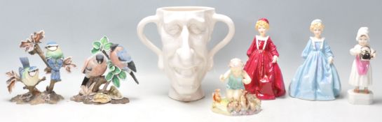 A collection of 20th Century mixed ceramics to include four Royal Worcester figurines to include