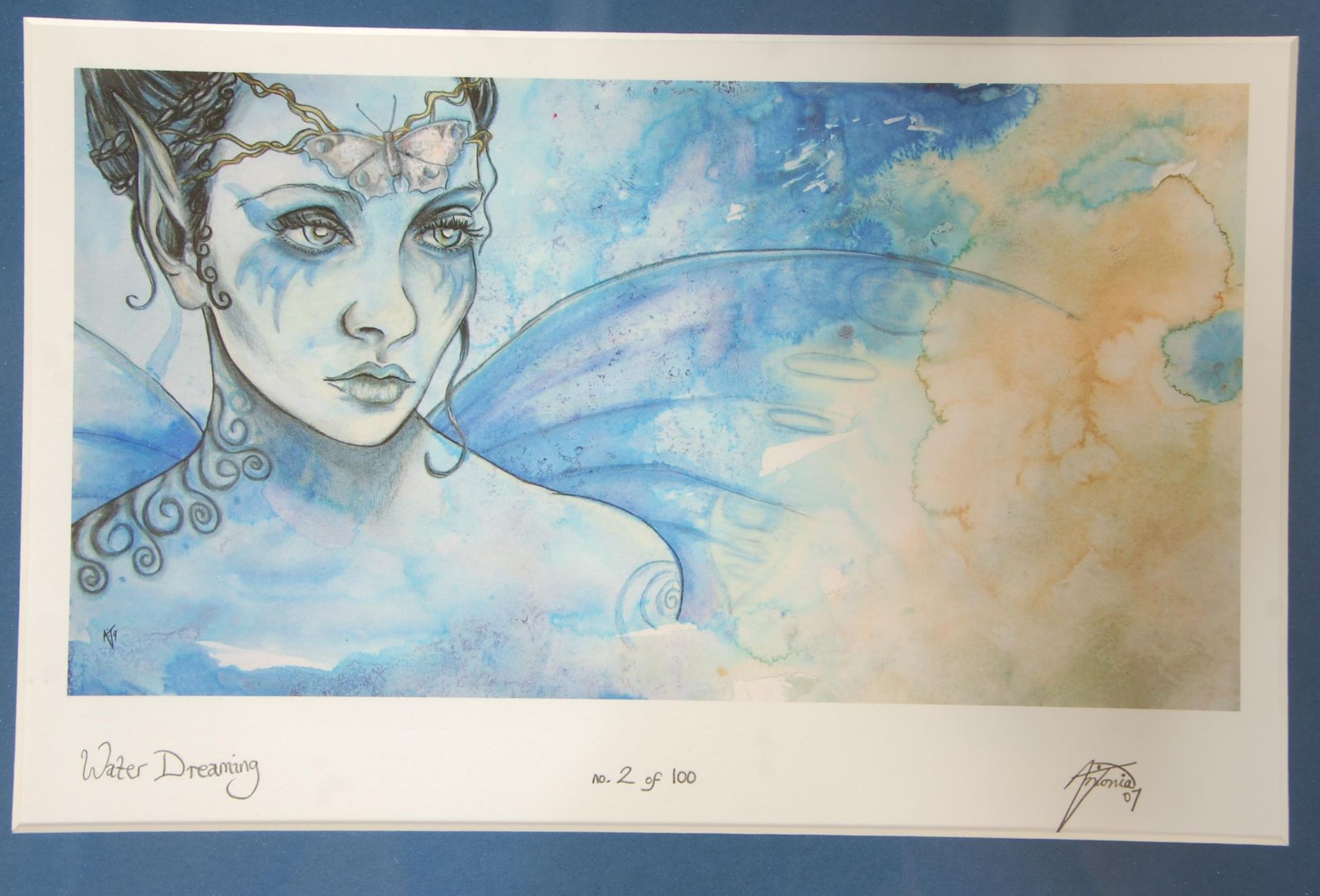 A group of three framed and glazed fairy prints by Antonie to include 'Water Dreaming' signed in - Bild 10 aus 25