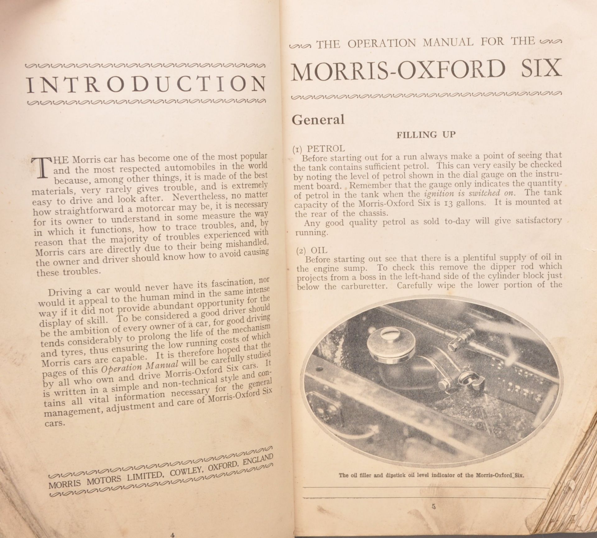 Motoring - A Operation Manual for a Morris-Oxford Six. 1933 edition. - Image 4 of 4