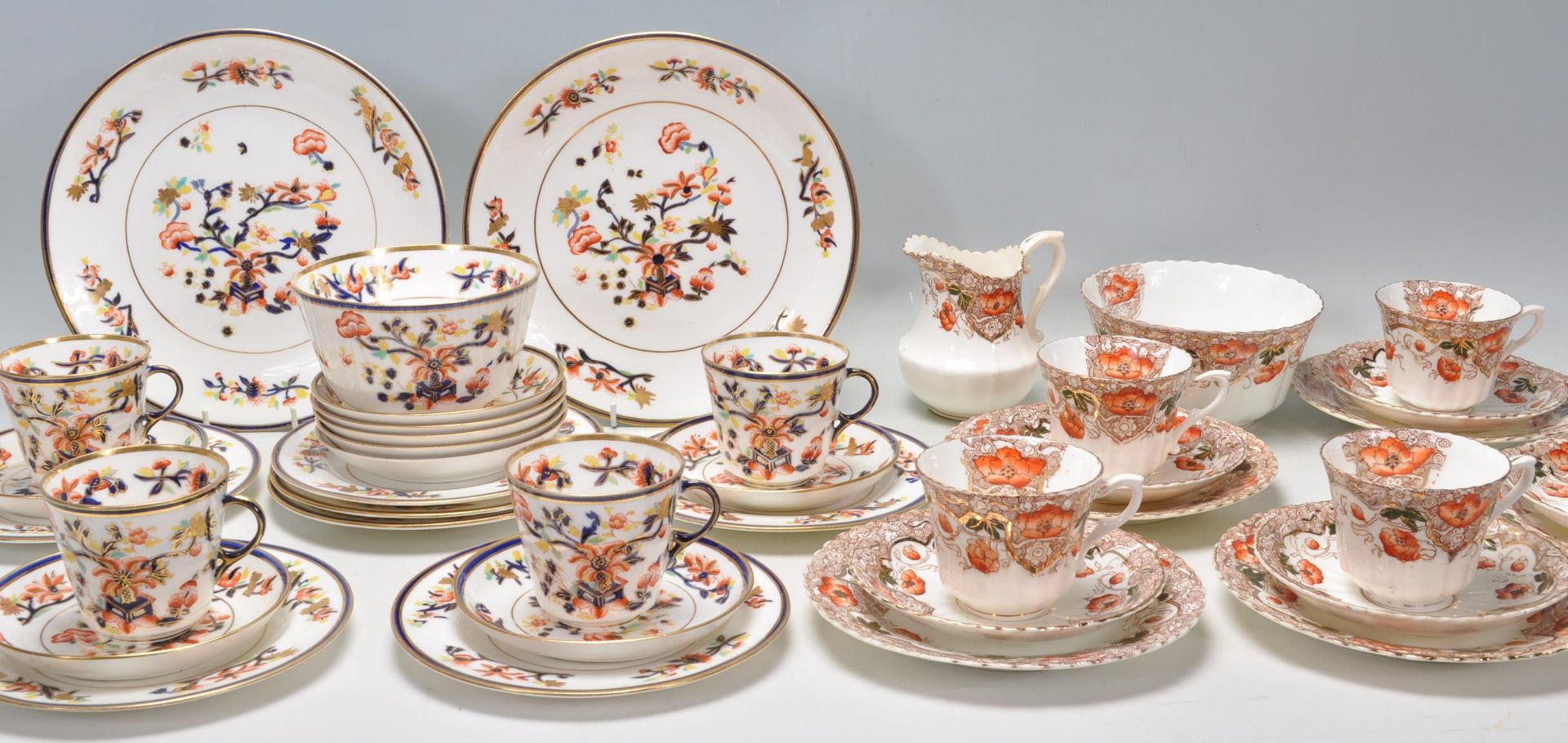 Two late 19th / early 20th Century Victorian tea services to include a Royal Albert transfer printed - Bild 2 aus 14
