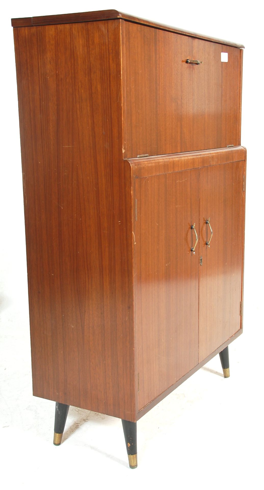 Turnidge - An original vintage 1950's mid 20th Century high end British design teak wood cocktail