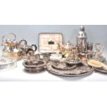 A large collection of silver plated wares to inclu