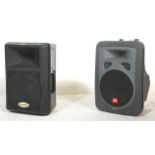 Hi - Fi - DJ Equipment - A JBL EON Power 10 PA speaker together with a Gemini 6X-250 PA speaker.