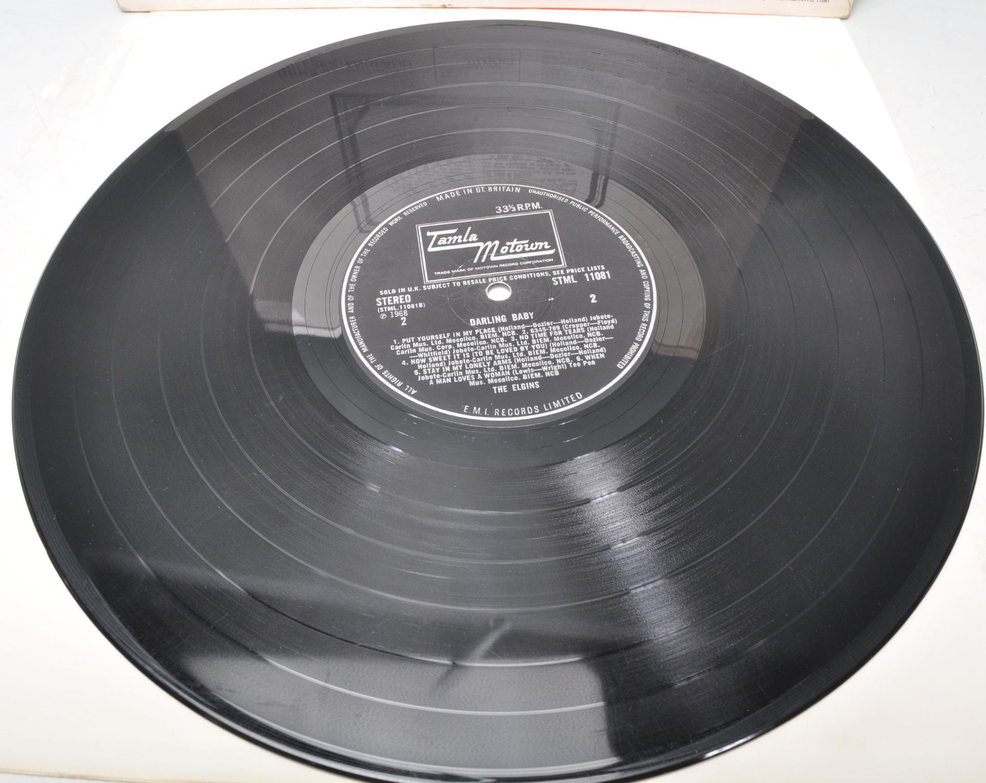 A vinyl long play LP record album by The Elgins – Darling Baby – Original Tamla Motown 1st U.K. - Bild 4 aus 4