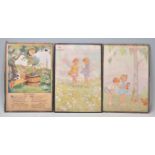 A pair of vintage children`s prints by Hester Margetson, One entitled "Let's Be Friends!" and the