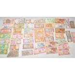 A collection of 20th Century Middle Eastern bank notes to include Saudi Arabian Riyals, Jordan