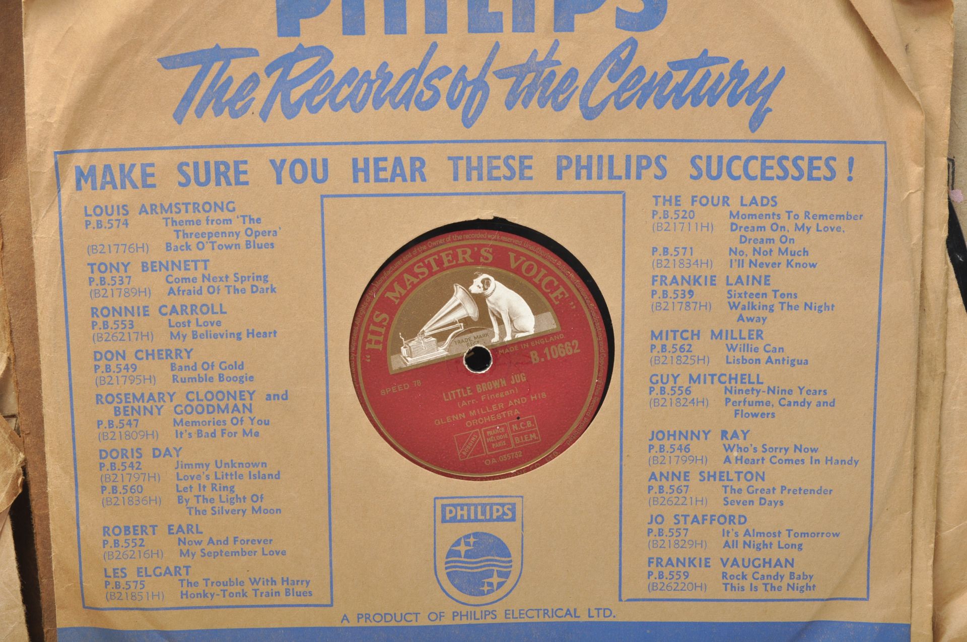 A small collection of 78's records of varying artists and genres to include Sammy Davis JR, Chuck - Bild 8 aus 13