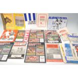 A collection of British 1950's, 1960's and 1970's football programmes, teams include Bristol Rovers,