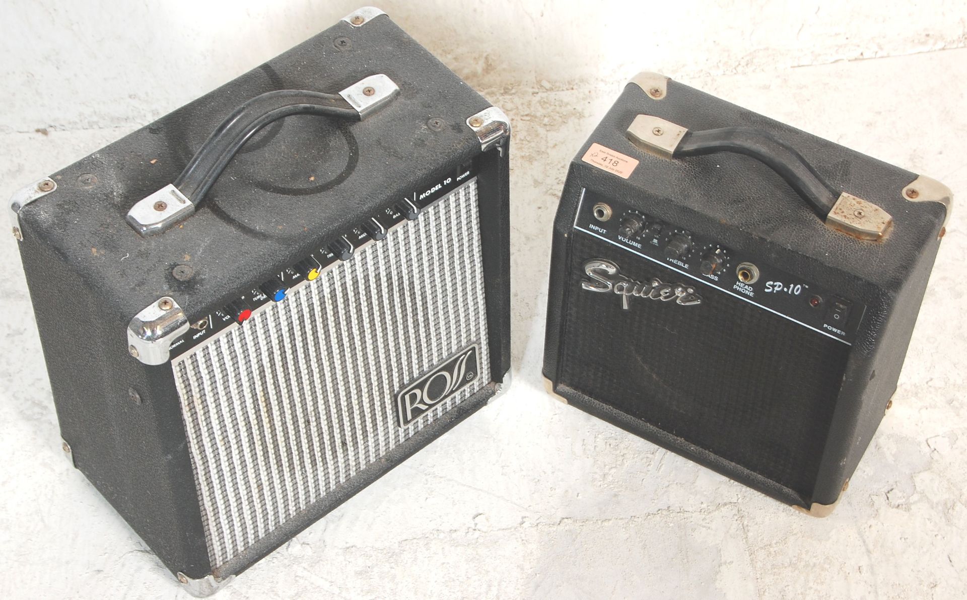Two guitar amps to include a Squire SP-10 and Ross Fame Series Model 10. - Bild 4 aus 5