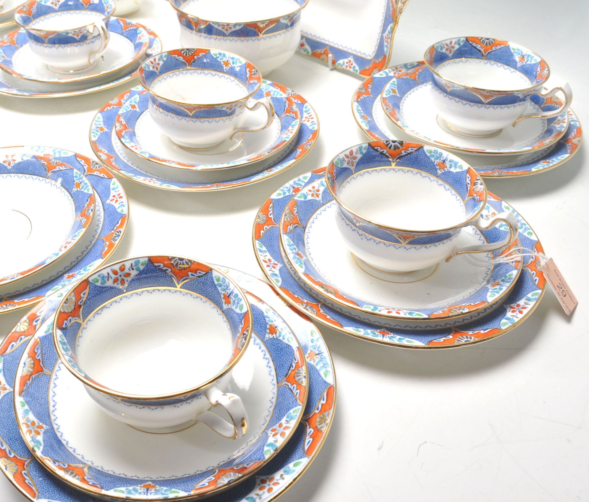 A Fine Bone China English tea service by Kildare F - Bild 8 aus 10