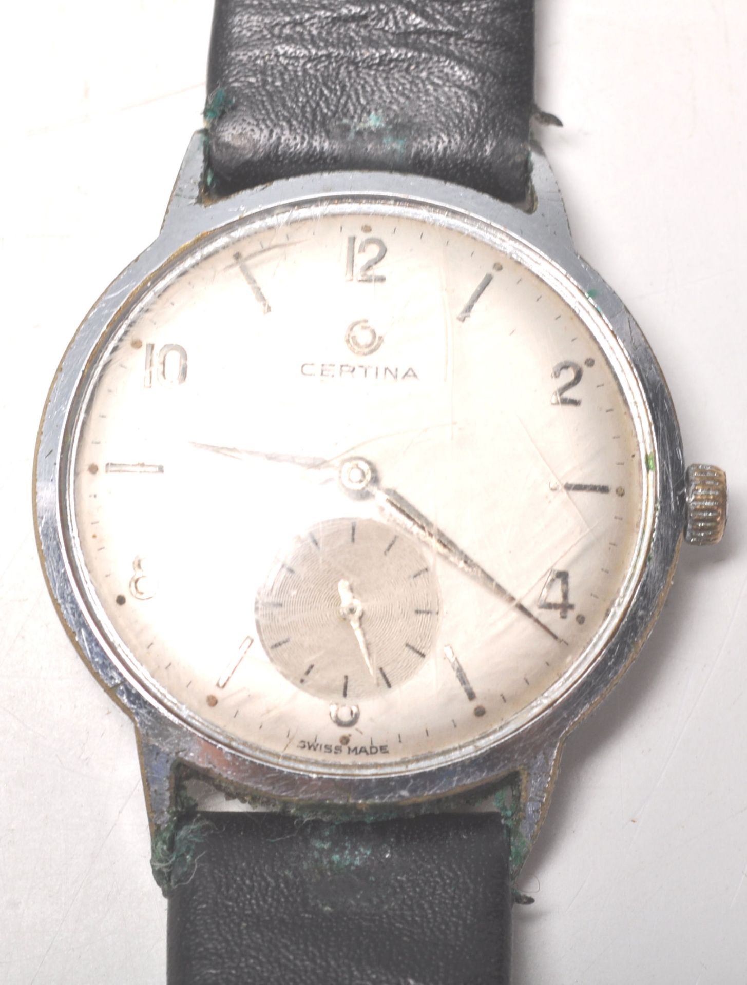 Certina - A vintage gentleman's stainless steel wrist watch having silvered Arabic numeral and baton - Bild 3 aus 8
