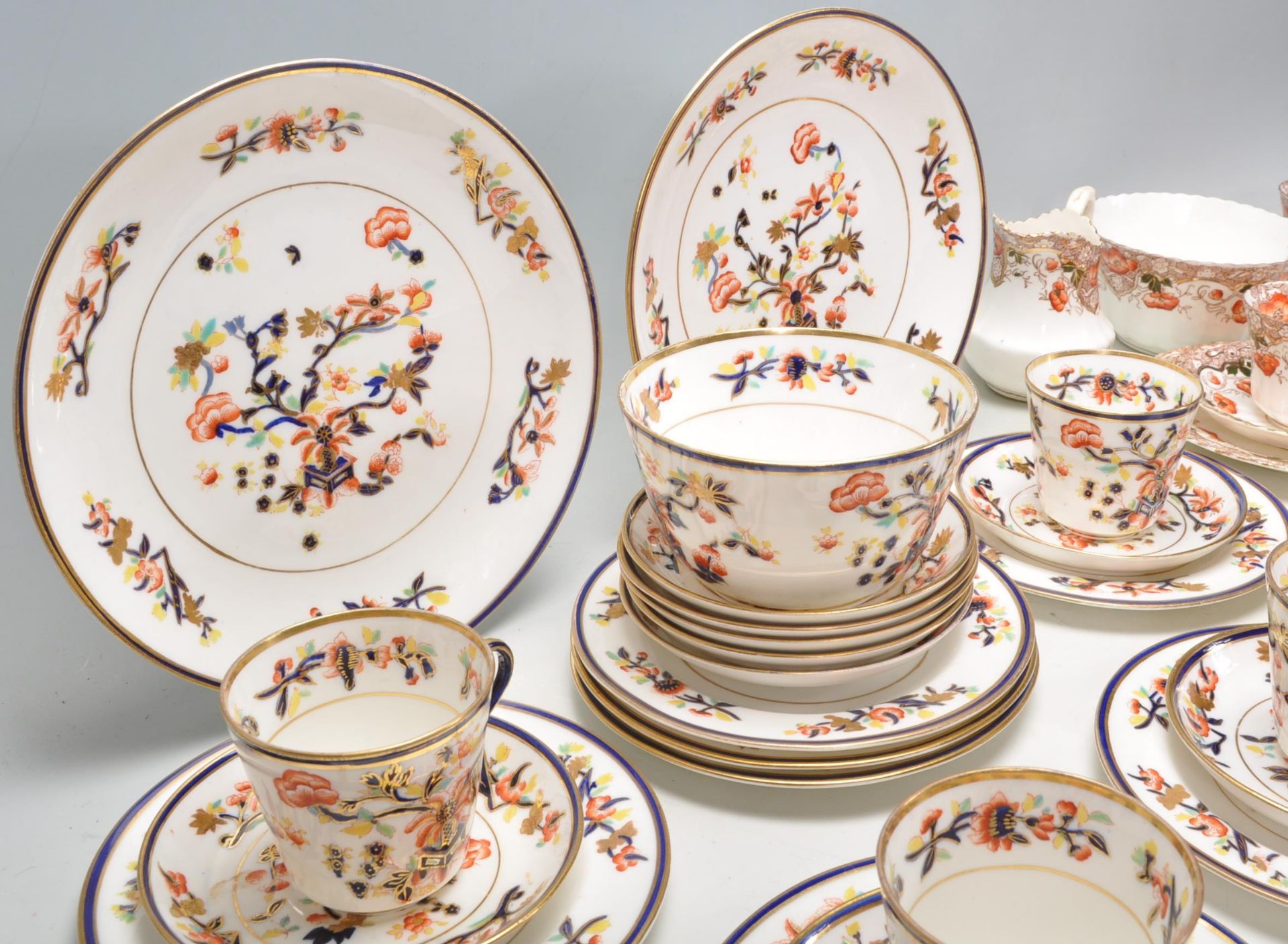 Two late 19th / early 20th Century Victorian tea services to include a Royal Albert transfer printed - Bild 7 aus 14