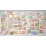 A collection of mixed 20th Century Eurpean notes to include Portuguese Escudos, French Francs,