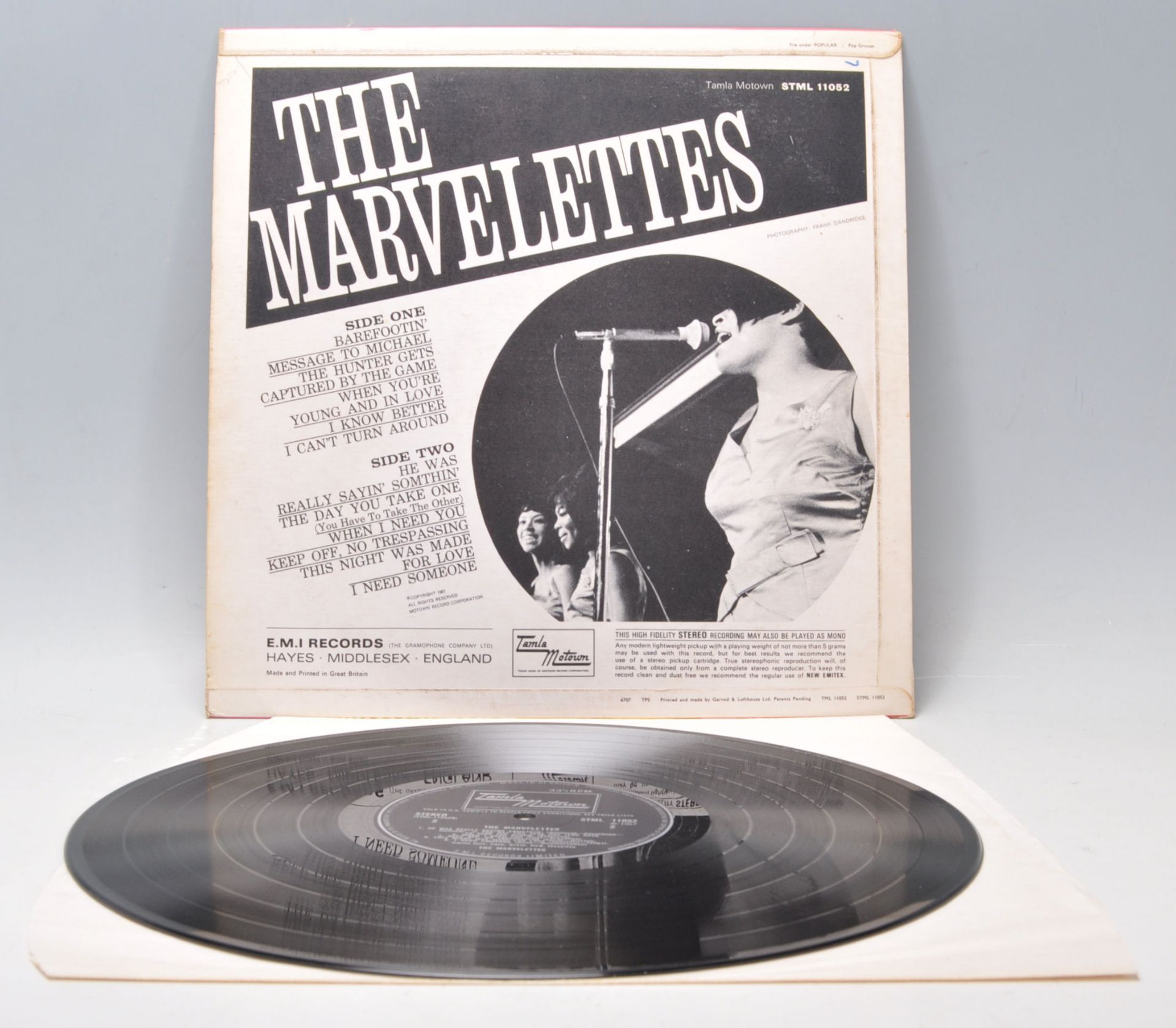 A vinyl long play LP record album by The Marvelettes – The Marvelettes – Original Tamla Motown 1st - Bild 3 aus 4