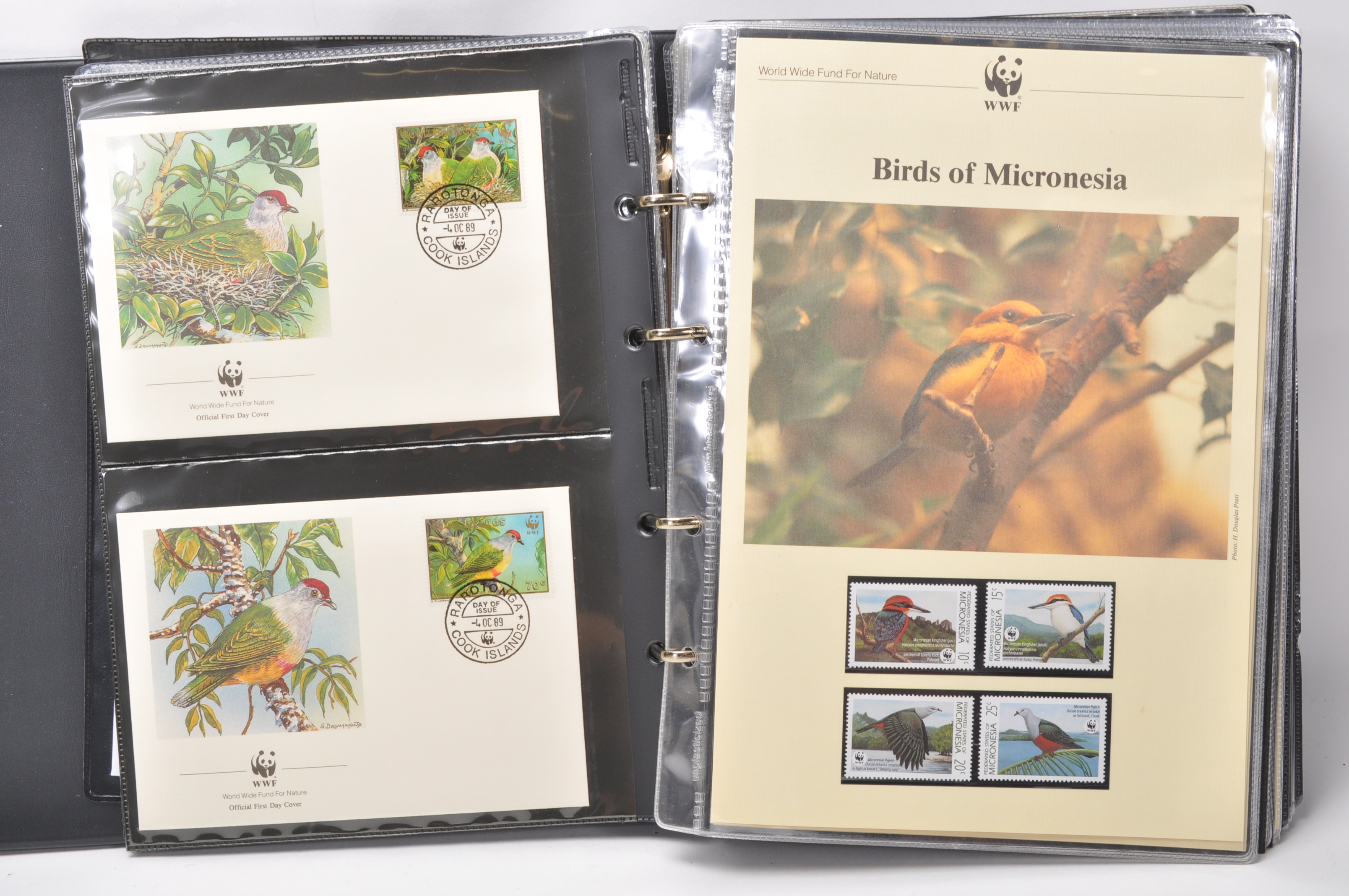 A group of five WWF stamp collectors albums filled with WWF special issue animals stamps, albums - Image 15 of 23