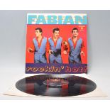 A vinyl long play LP record album by Fabian – Rockin' Hot – Original Chancellor 1st U.S.A Press –
