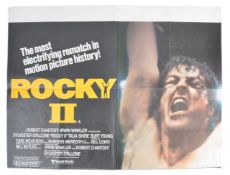 ROCKY II (1979) - RARE ORIGINAL BRITISH QUAD FILM