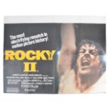 ROCKY II (1979) - RARE ORIGINAL BRITISH QUAD FILM