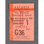 THE BEATLES CHRISTMAS SHOW 1964 - TICKET STUB