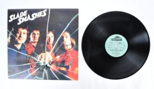 SLADE SMASHES - SLADE - AUTOGRAPHED VINYL RECORD LP