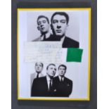 THE KRAY TWINS - REG KRAY - LETTER & FABRIC PATCH