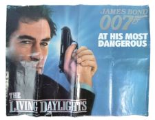 JAMES BOND THE LIVING DAYLIGHTS 1987 - UK QUAD POSTER