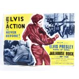 ELVIS PRESLEY - JAILHOUSE ROCK - VINTAGE CARD POSTER