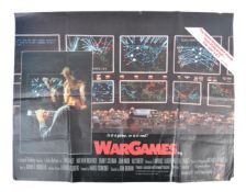 WARGAMES - 1983 - ORIGINAL UK QUAD CINEMA POSTER