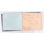 RARE EARLY 1900'S EDWARDIAN MUSIC HALL THEATRE AUTOGRAPH BOOK