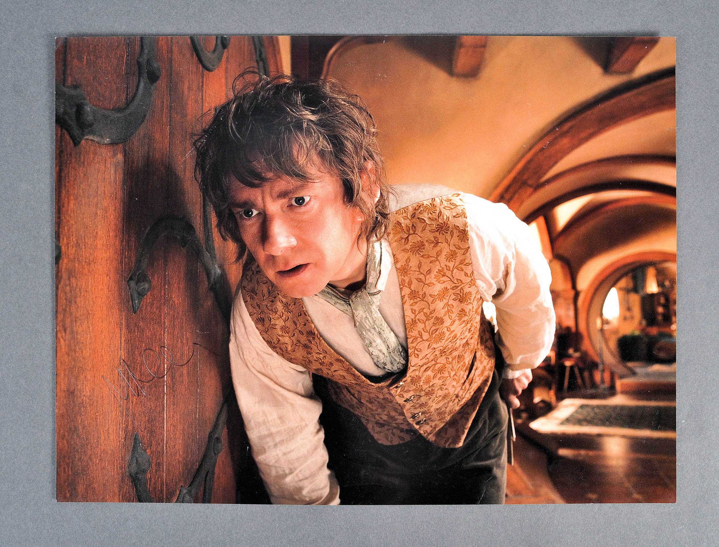 MARTIN FREEMAN - THE HOBBIT - RARE SIGNED 16X12" P