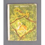 WALT DISNEY - BAMBI - EARLY 1941 HARDCOVER BOOK