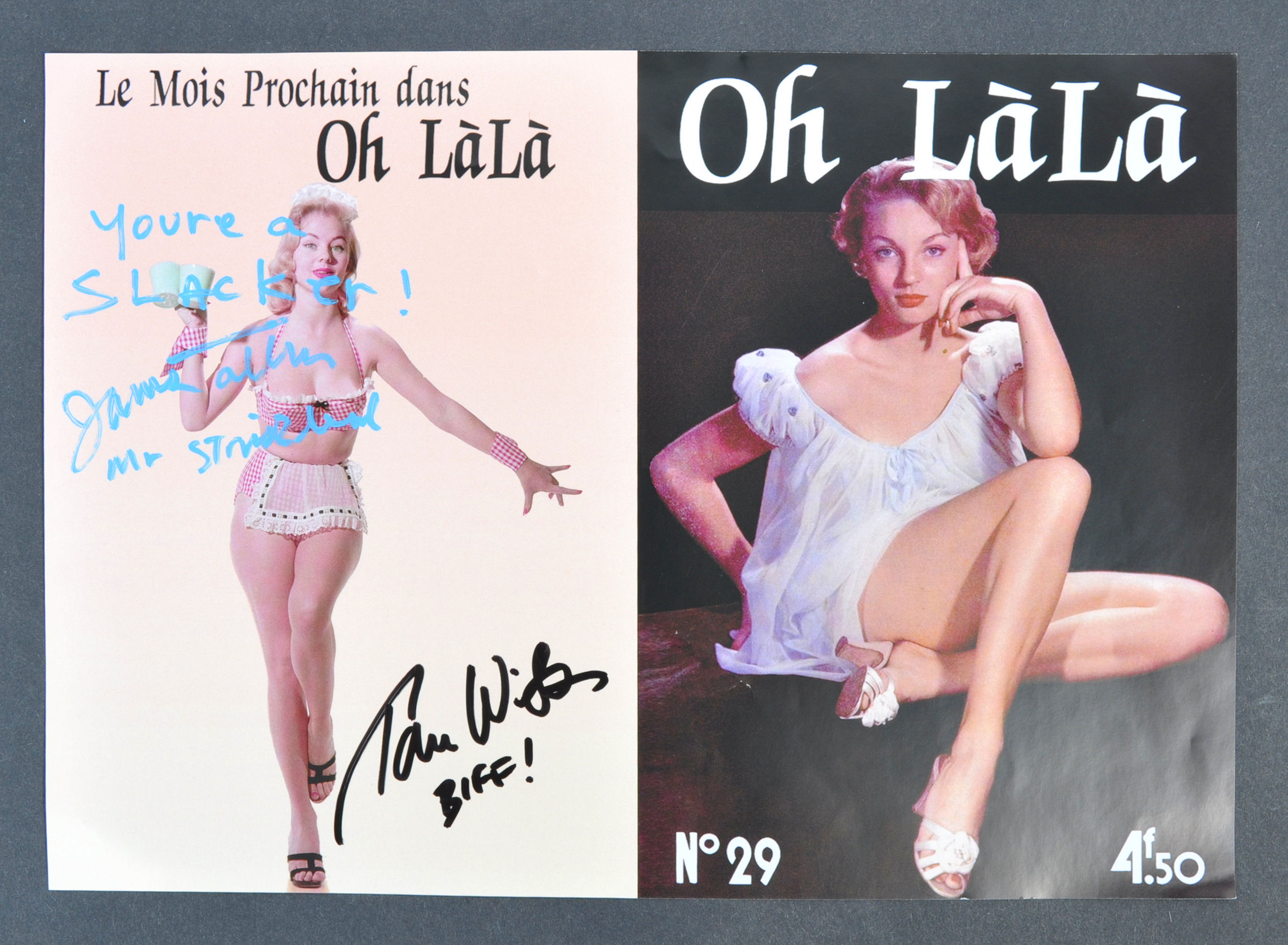 BACK TO THE FUTURE - DUAL SIGNED 'OH LALA ' MAGAZI