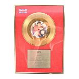 RIK MAYALL - PERSONALLY OWNED GOLD DISC RECORD ' LIVING DOLL '