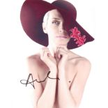 ANNIE LENNOX - EURYTHMICS - SIGNED 8X10" COLOUR PH