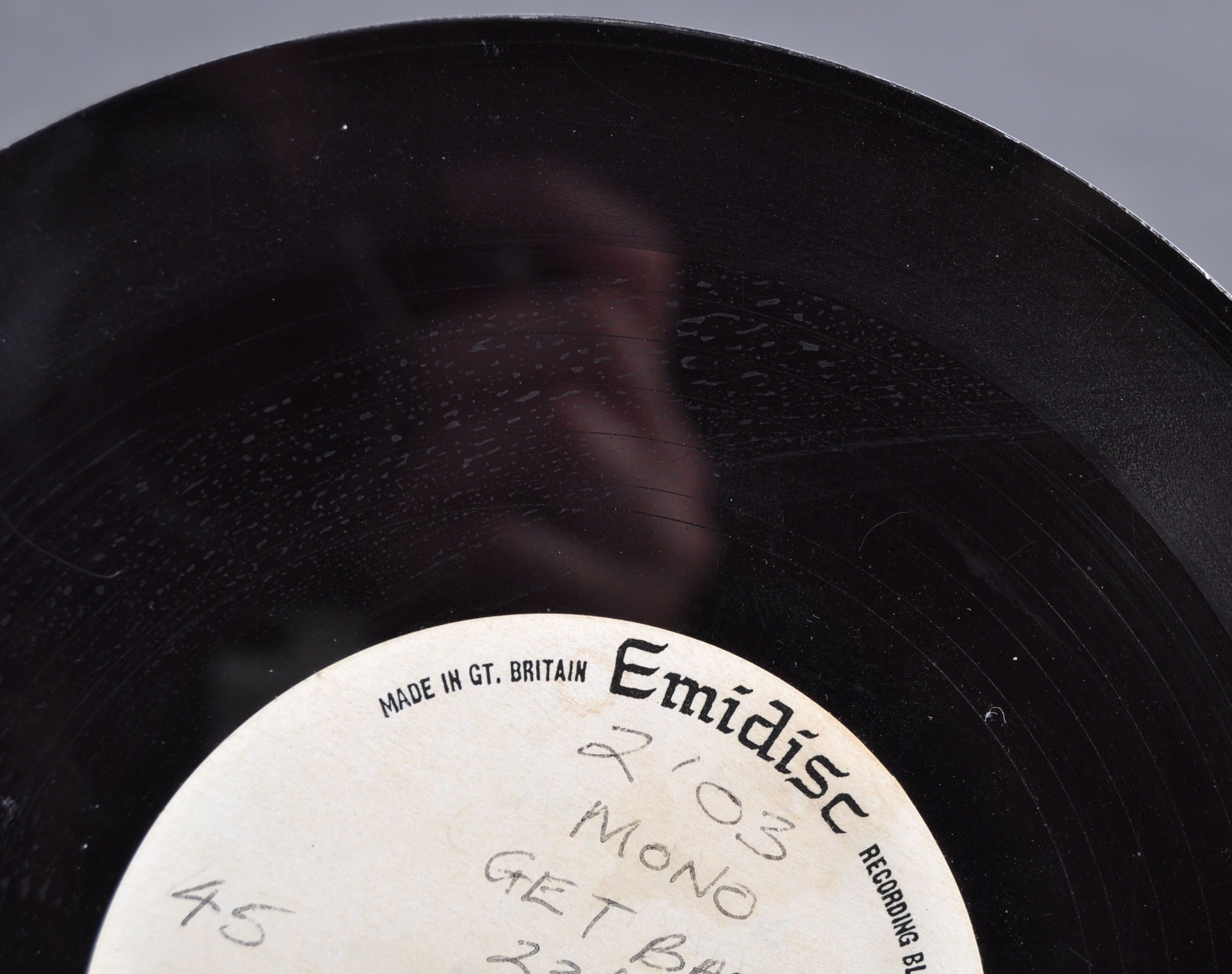 INCREDIBLY RARE BEATLES EMIDISC ACETATE ' GET BACK - Image 5 of 7