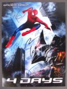 THE AMAZING SPIDER-MAN 2 - RARE SIGNED CAST PHOTOG