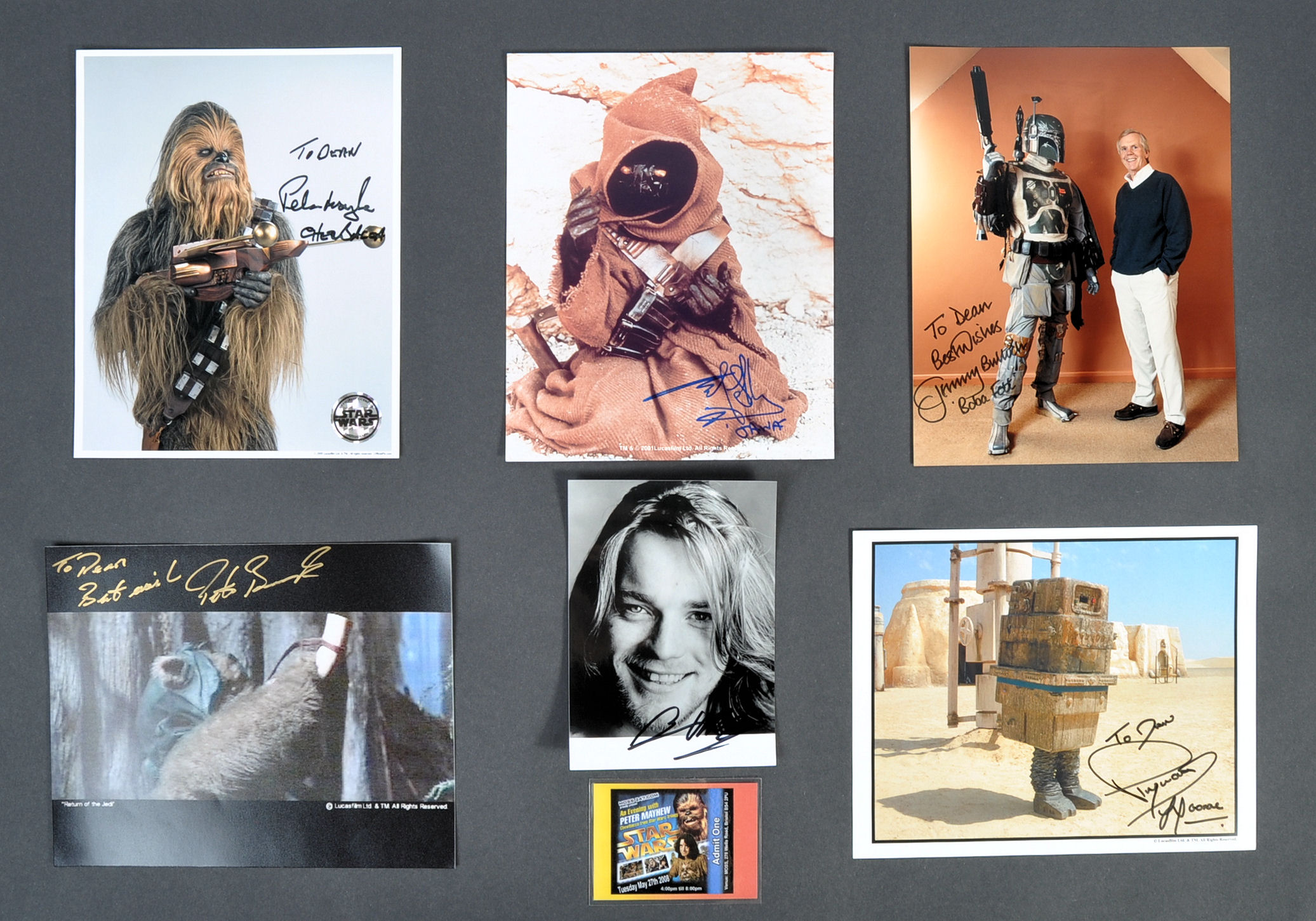 STAR WARS AUTOGRAPH COLLECTION - PETER MAYHEW, JER