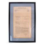 THE BEATLES - SCARCE ORIGINAL CONTRACT FOR AN APPE