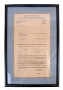 THE BEATLES - SCARCE ORIGINAL CONTRACT FOR AN APPE