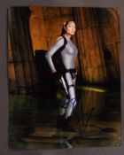 TOMB RAIDER - ANGELINA JOLIE - RARE SIGNED 8X10" P