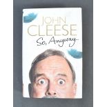 JOHN CLEESE - MONTHY PYTHON - SO, ANYWAY SIGNED BO