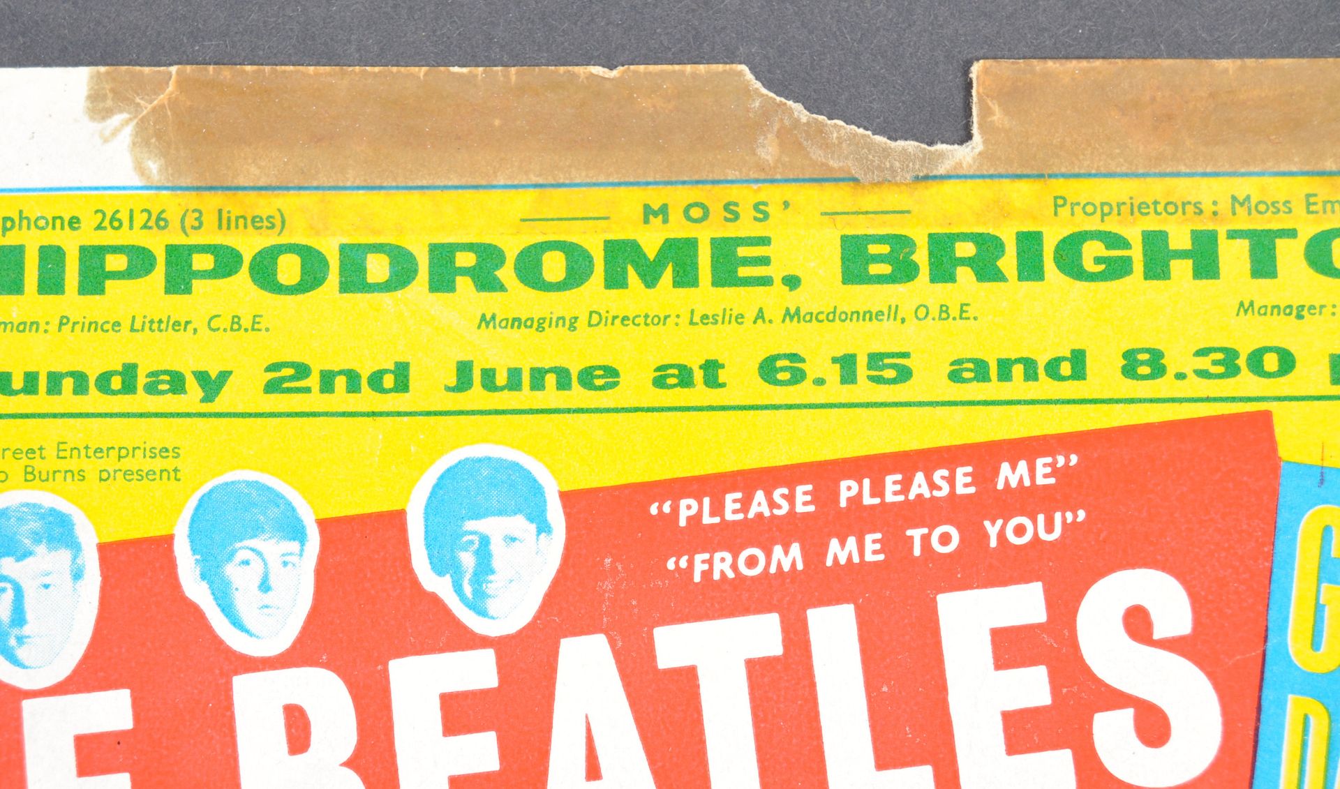 THE BEATLES & ROY ORBISON - RARE 1963 FLYER & PROG - Bild 3 aus 11