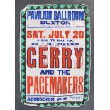 ORIGINAL 1960'S GERRY & THE PACEMAKERS CONCERT POS